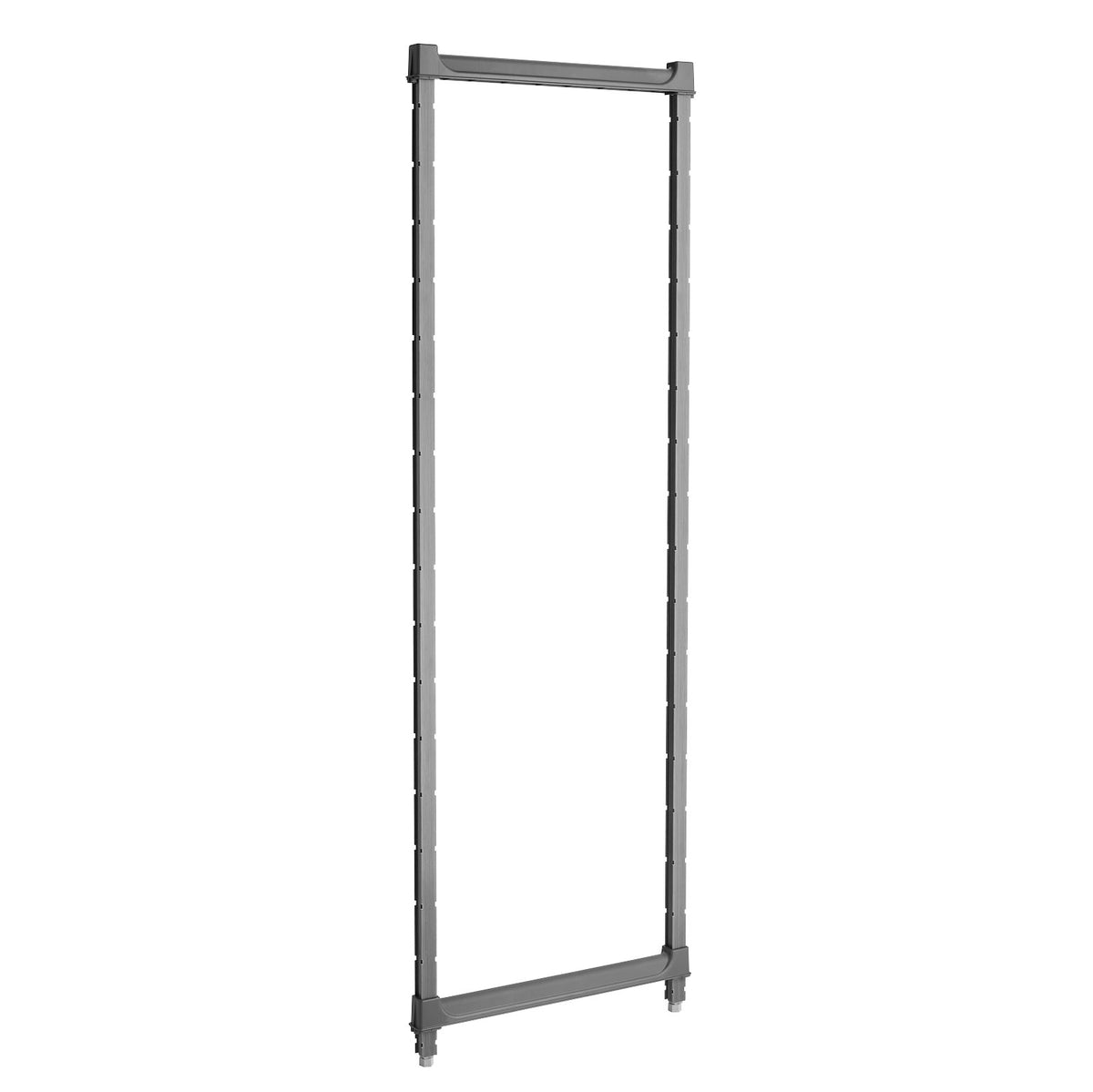 Cambro CBPK2164580 Camshelving Basics Plus Post Kit, 21W, 64H, Stationary, Plastic Finish, Brushed Graphite