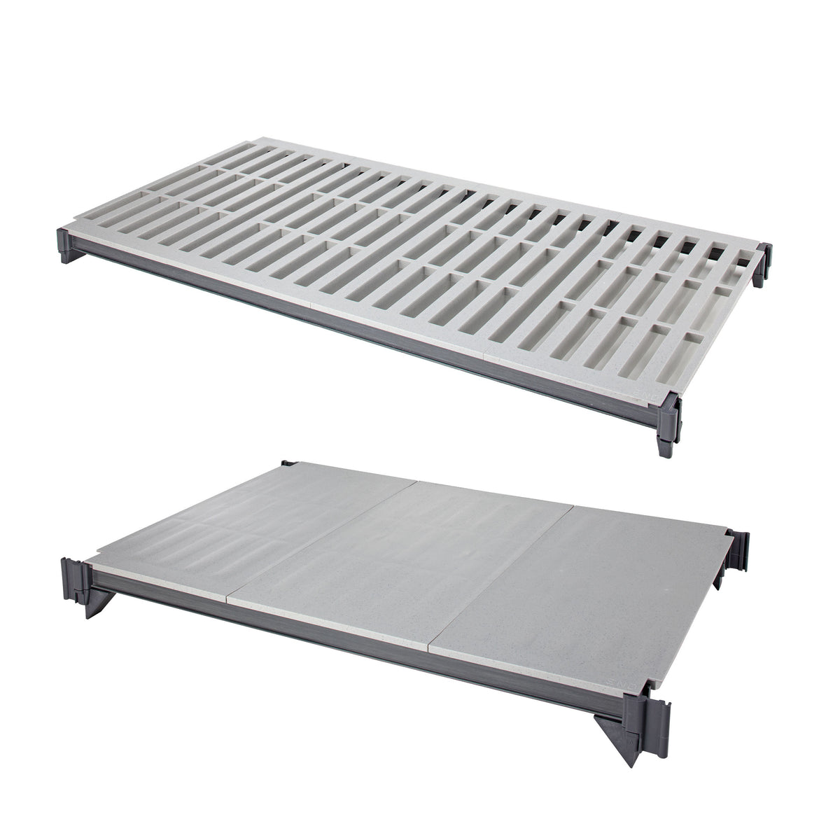 Cambro CBSK1842VS5580 Camshelving Basics Plus Shelf Plate Kit w/ 1 Solid and 4 Vented Shelves - 18"W X 42"L