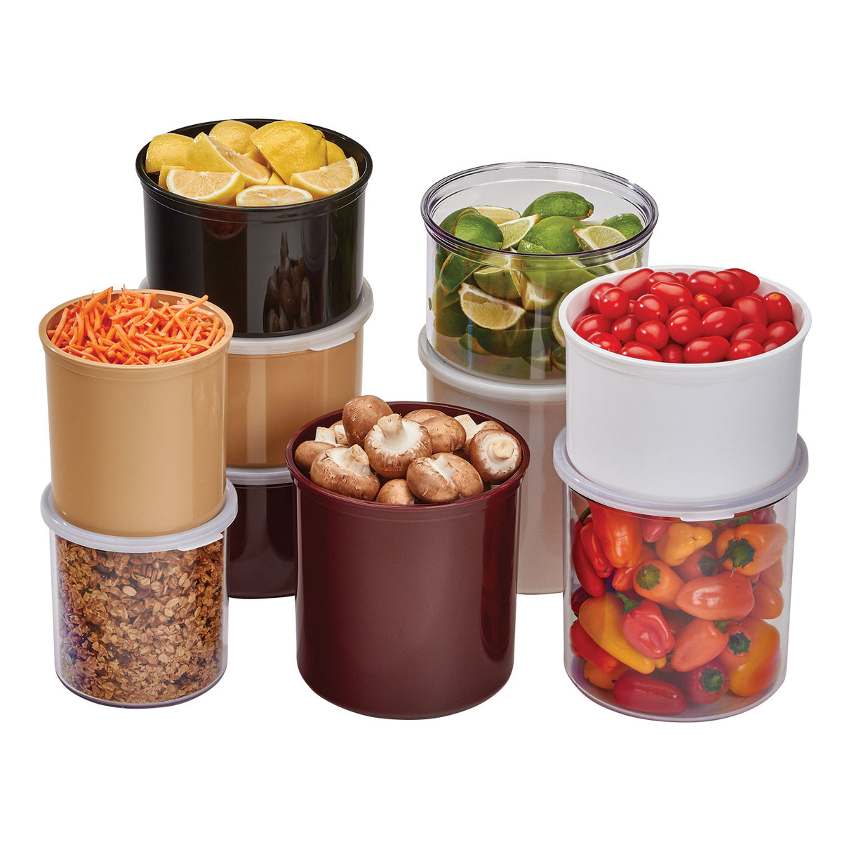 Cambro CCP15152 - 1.5 Qt Clear Polycarbonate Round Salad Crock, 6-Inch Diameter, Made in USA — Case of 6 pieces