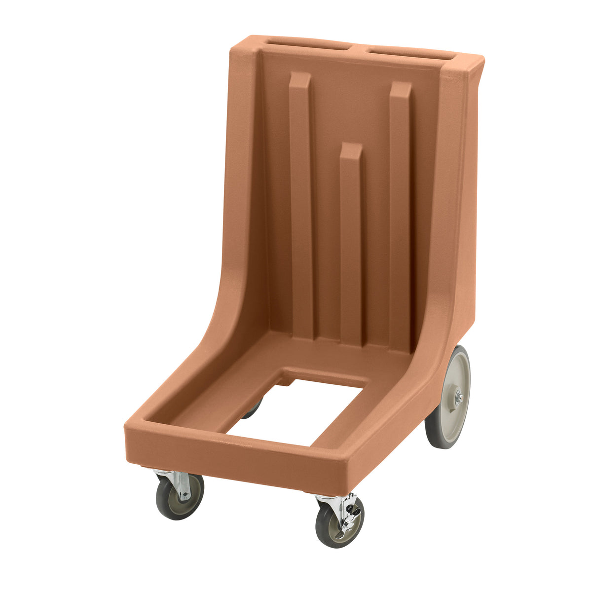 Cambro CD100HB157 Coffee Beige Camdolly Food Dolly with Handle and Rear Big Wheels