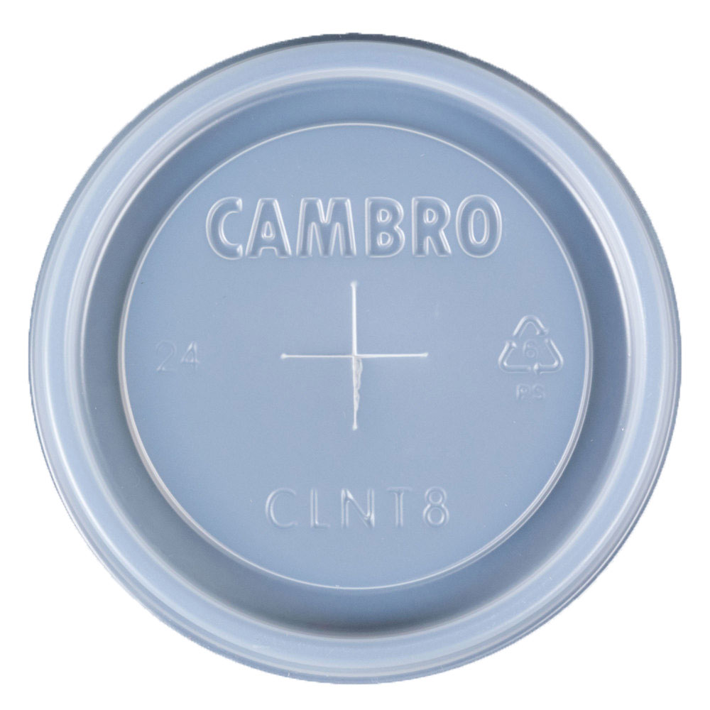 Cambro CLNT8190 Lids, Translucent, Fits Newport #NT8 & Huntington #HT8CW, Made in USA - 1000/Case