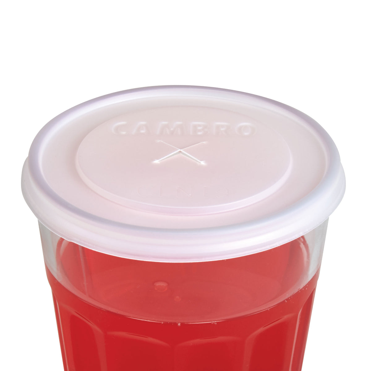 Cambro CLNT9190 CamLid Cup Lids, Fits Newport Tumbler #NT9, Translucent, USA Made - 1000/Case