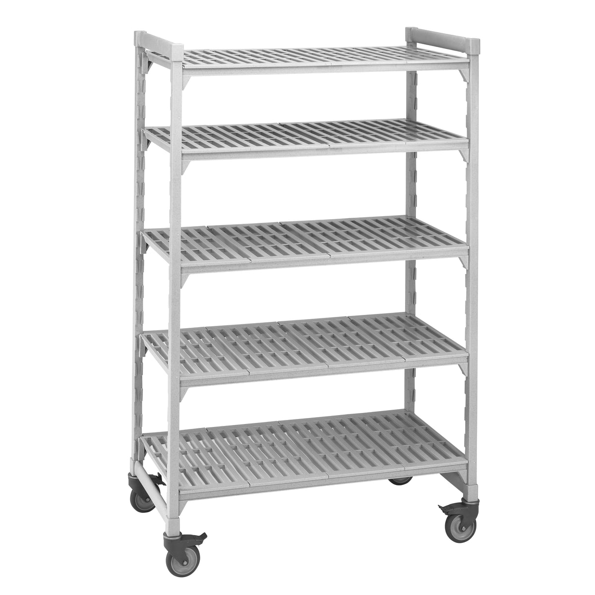 Cambro CPMU183667V5480 Camshelving Premium 5-Shelf Vented Mobile Starter Unit - 18" x 36" x 67"