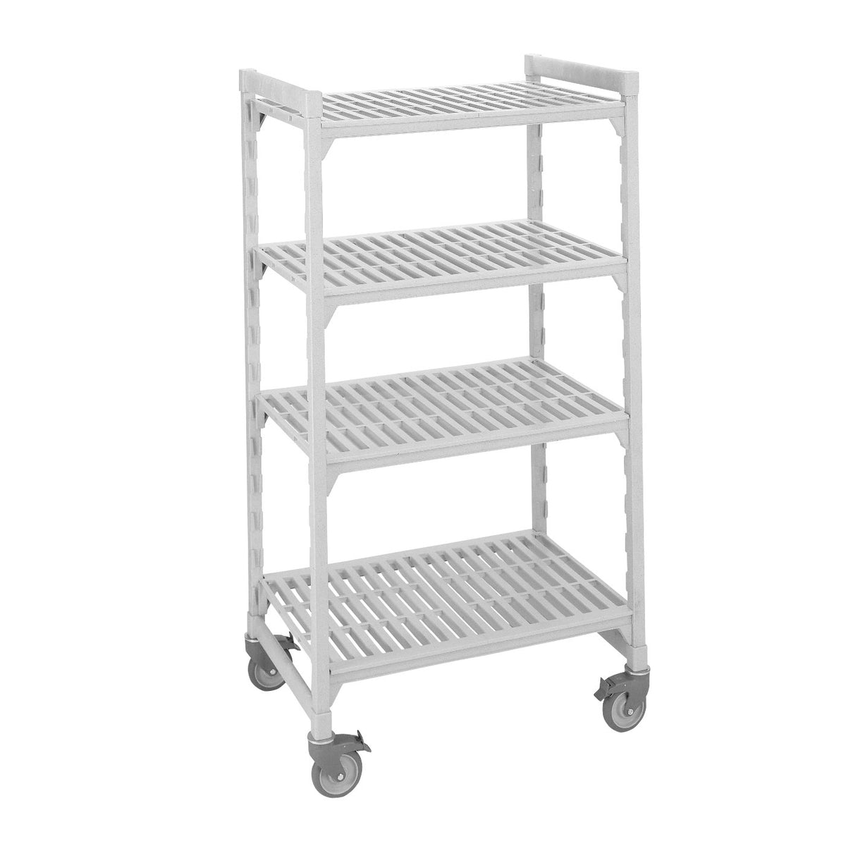 Cambro CPMU183675V4480 Camshelving Premium 4-Shelf Vented Mobile Starter Unit - 18" x 36" x 75"