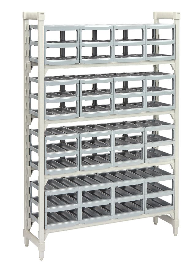Cambro CPUWR144872480 Camshelving Premium 144-Bottle Polymer Wine Shelving Unit
