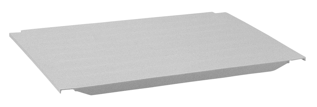 Cambro CS1411S480 Camshelving Shelf Plate, 14''W x 11''L, Solid Polypropylene, Speckled Gray, Camguard Antimicrobial Protection, NSF Listed