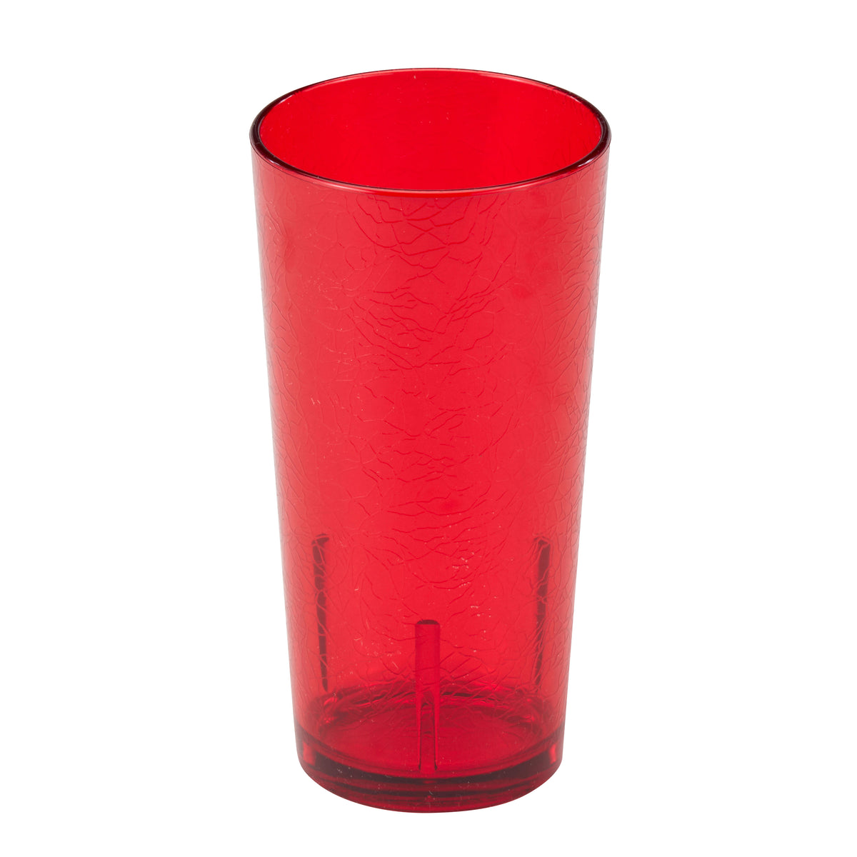 Cambro D16156 - Del Mar 16 Oz Tumbler, 3-1/16" Top, Crackled Ruby Red SAN, Made in USA — Case of 36 pieces