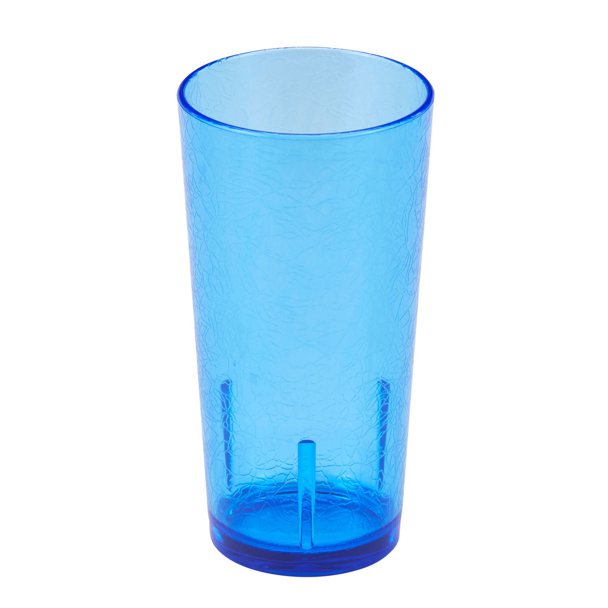 Cambro D16608 Del Mar 16-oz Tumbler, 3-1/16" Top Dia, Blue Crackled SAN, Rolled Rim, Stackable — Case of 36 pieces