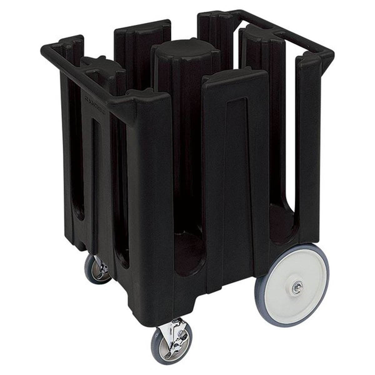 Cambro DC825110 Dish Caddies Cart, 28.75"W x 23.75"L x 32"H, 180 Plates, Black, Polyethylene, NSF