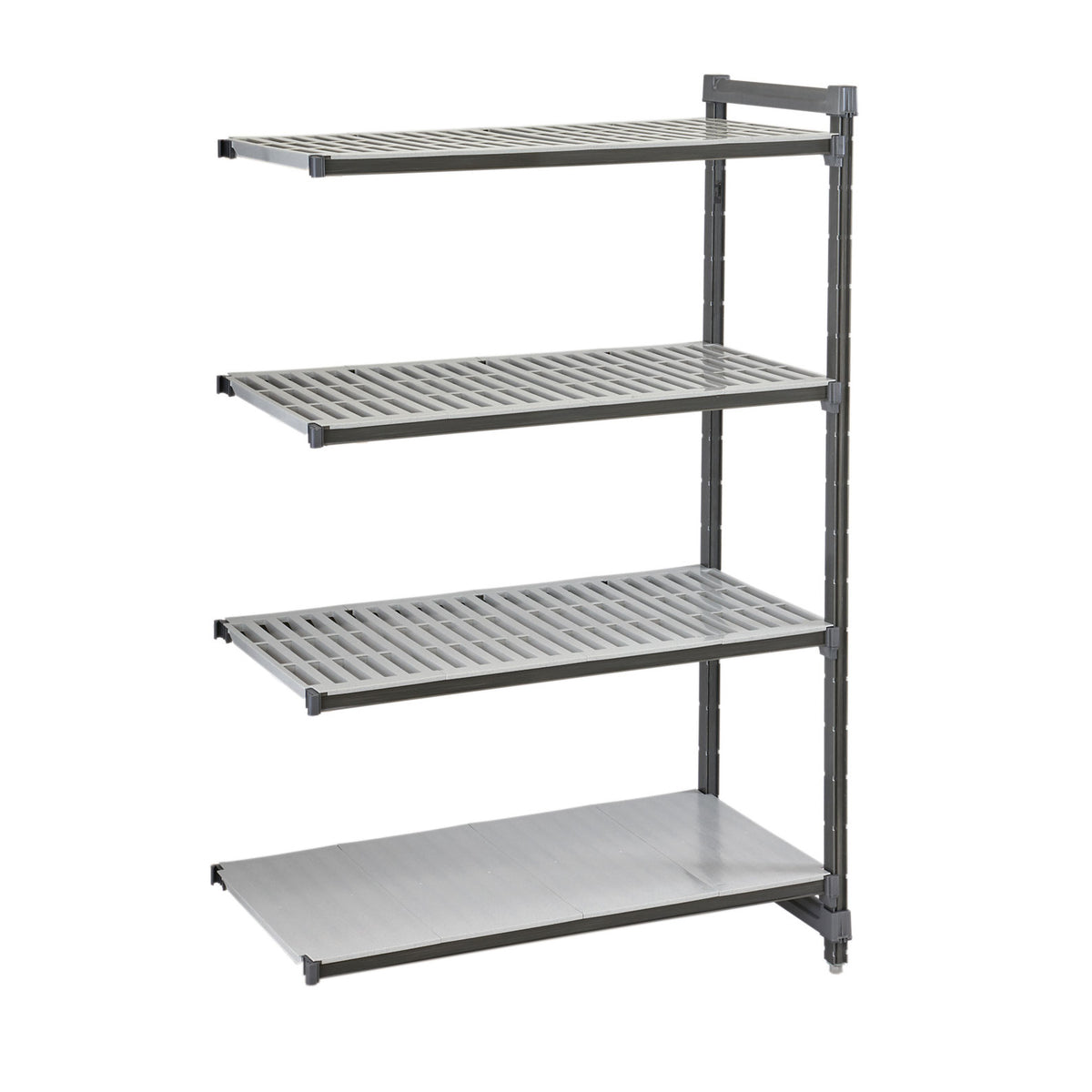 Cambro EXA213684VS4480 Camshelving Elements Add-On Unit w/ 3 Vented and 1 Solid Shelf - 21" x 36" x 84"