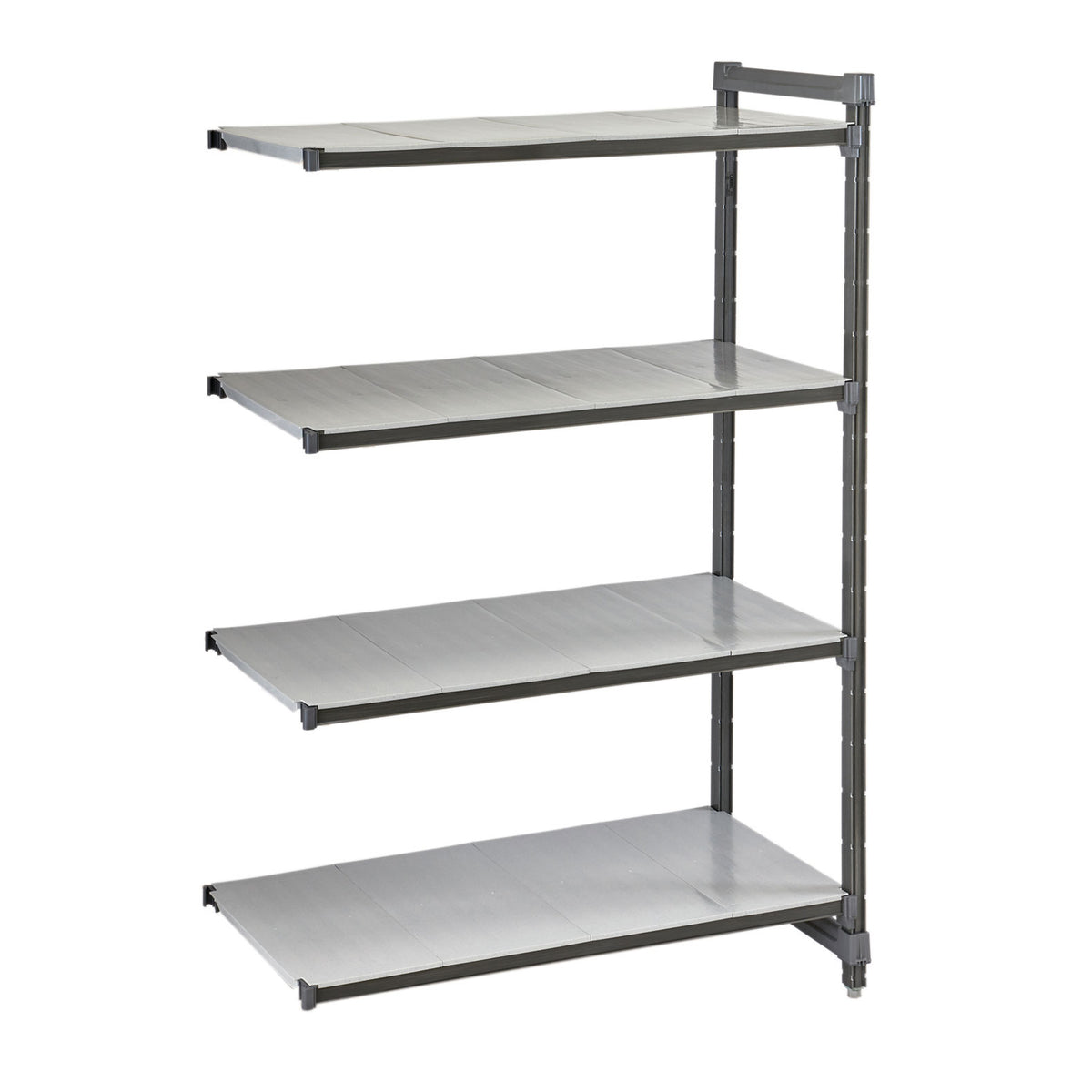 Cambro EXA214884S4480 Camshelving Elements 4-Shelf Solid Add-On Unit - 21"W x 48"L x 84"H