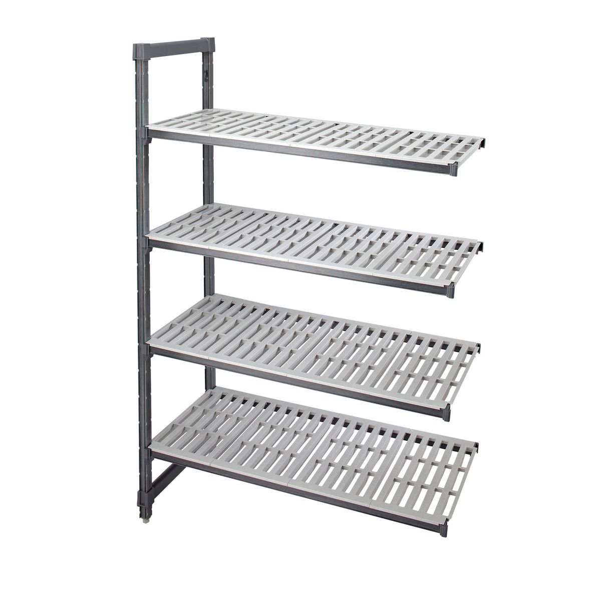 Cambro EXA243684V4480 Camshelving Elements 4-Shelf Vented Add-On Unit - 24"W x 36"L x 84"H