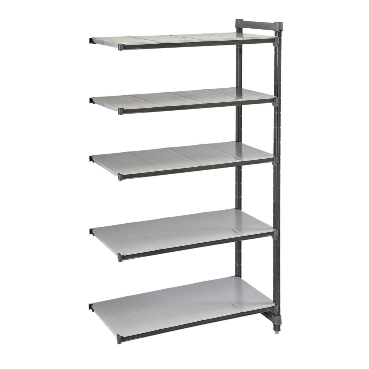 Cambro EXA244884S5480 Camshelving Elements 5-Shelf Solid Add-On Unit - 24"W x 48"L x 84"H