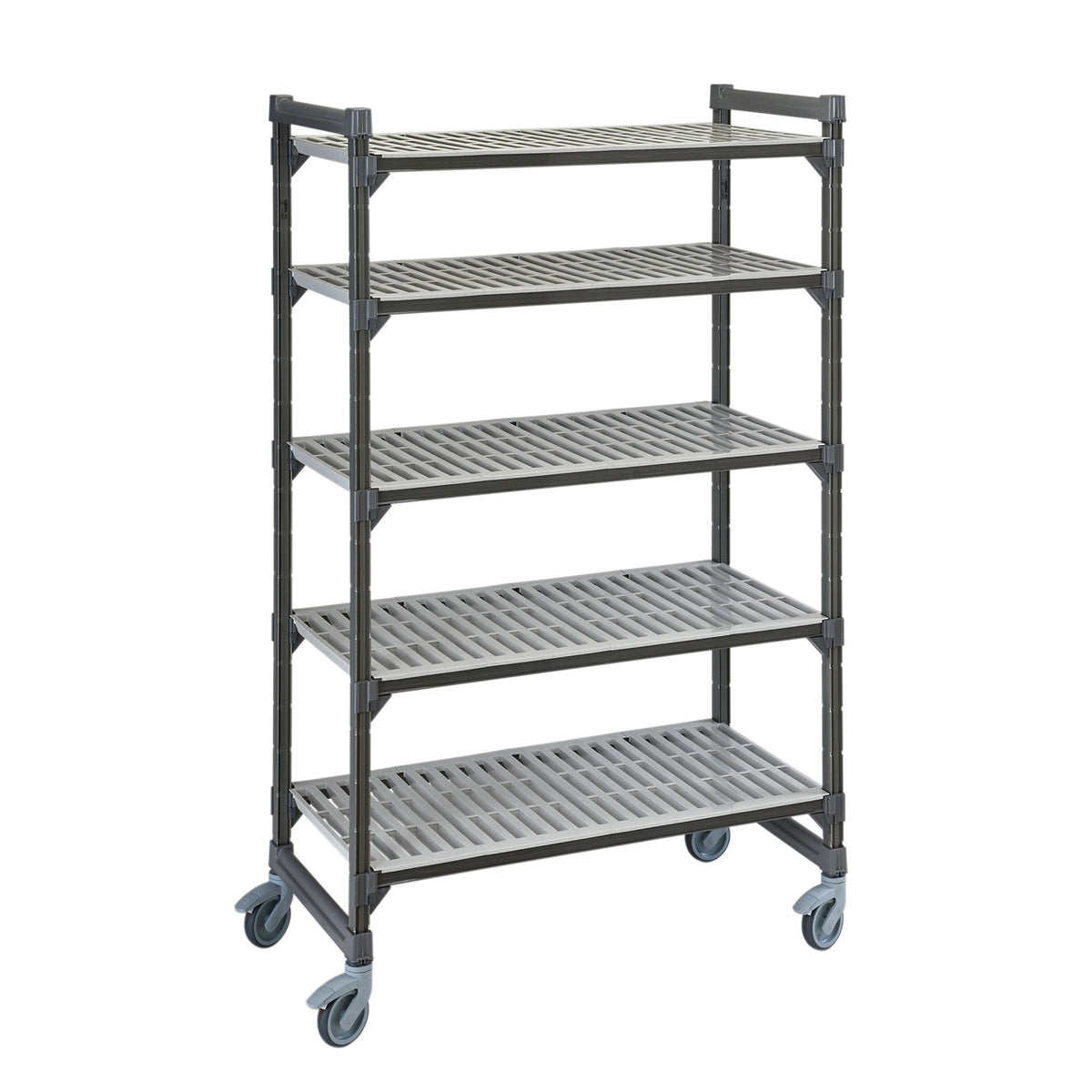 Cambro EXMU215470V5480 Camshelving Elements 5-Shelf Vented Mobile Shelving Unit - 21" x 54" x 70"