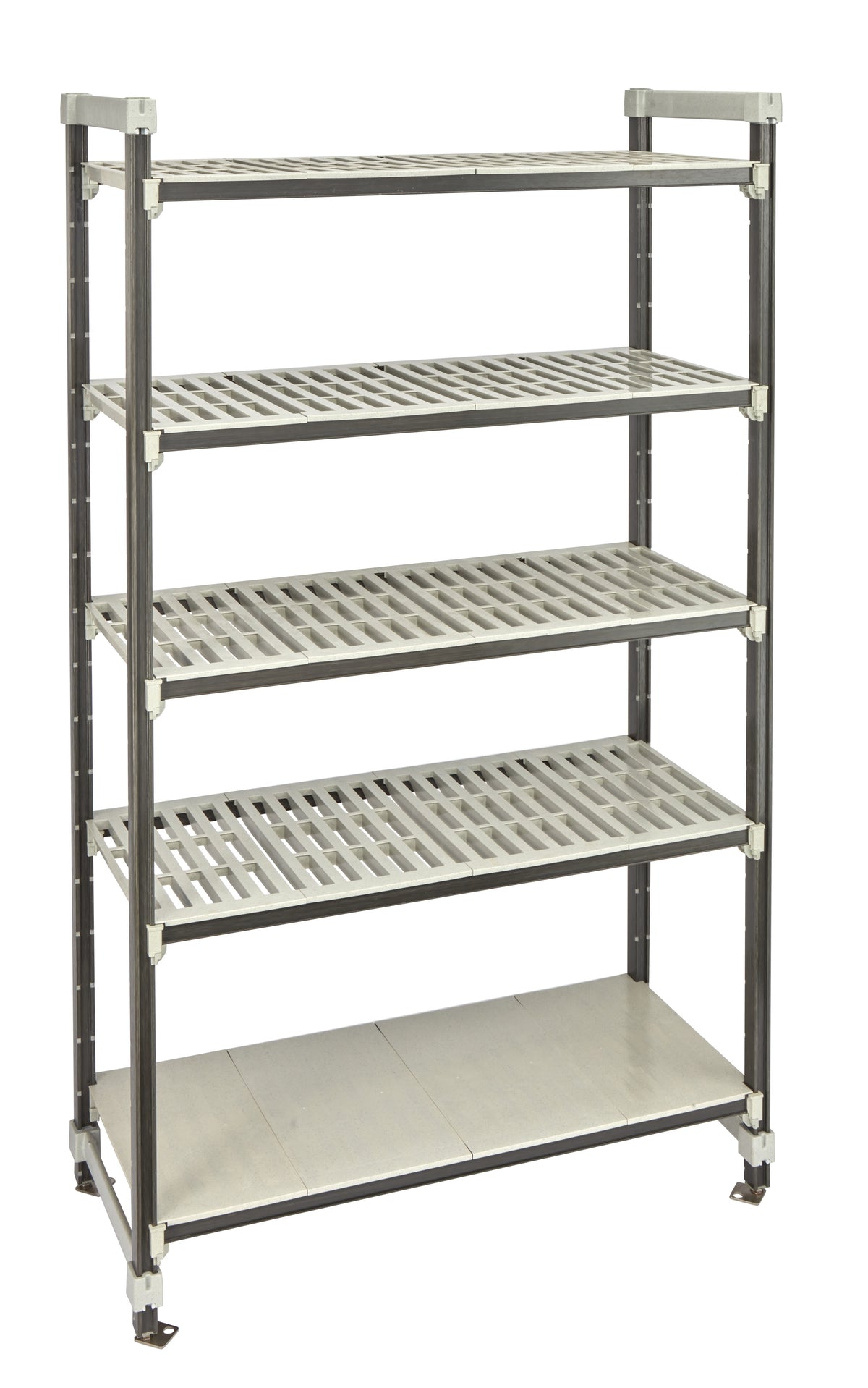 Cambro EST184281VS5480 Camshelving Elements XTRA 18x42x81 2400 lbs 4-Tier Track Shelving System