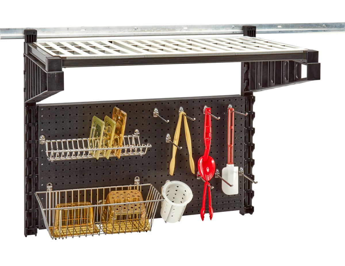 Cambro EWS36SINK110 Camshelving Elevation Series Wall Shelving Sink Station Starter Kit - 18" x 36" x 30-1/4"