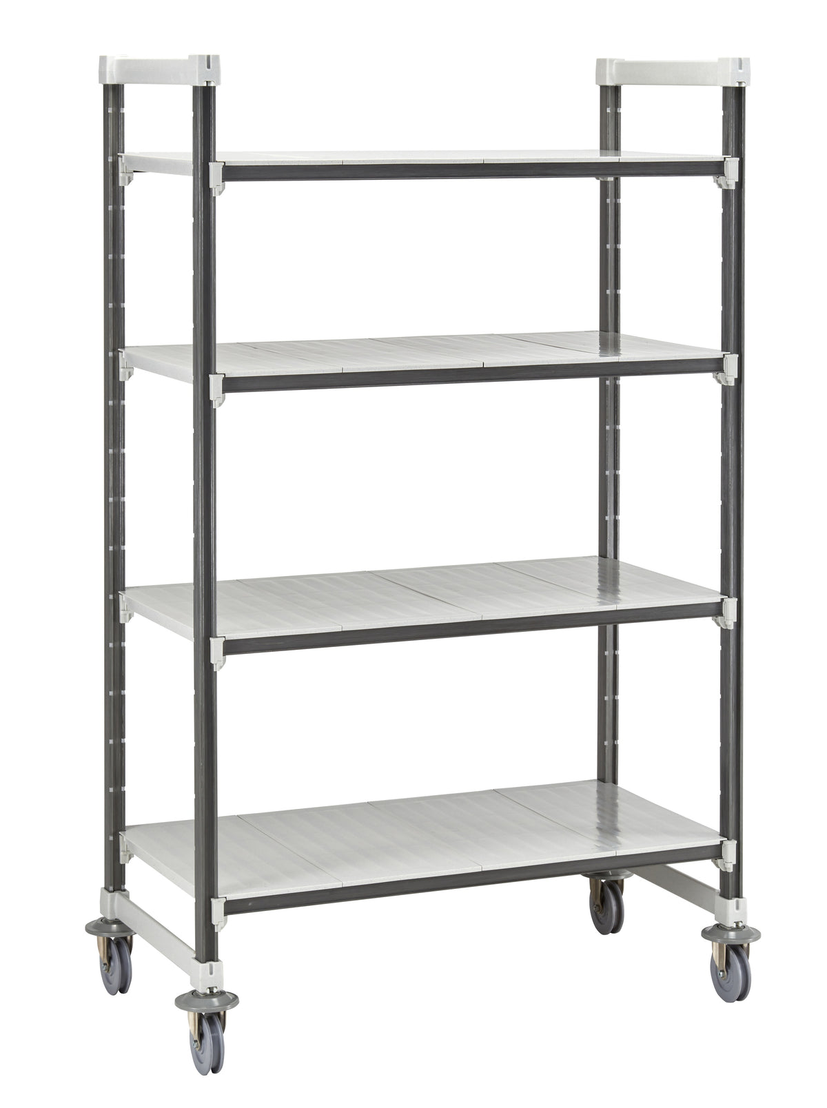 Cambro EXHD243670S4480 Camshelving Elements XTRA High Density Mobile Starter Unit, Solid 4-Shelf
