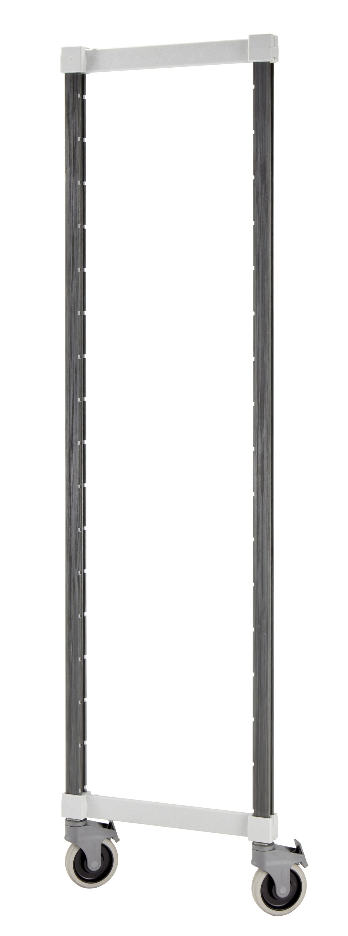 Cambro EXMPK1870480 Camshelving Elements Xtra Mobile Post Kit, 18.5W, 64H, Plastic Finish, Speckled Gray
