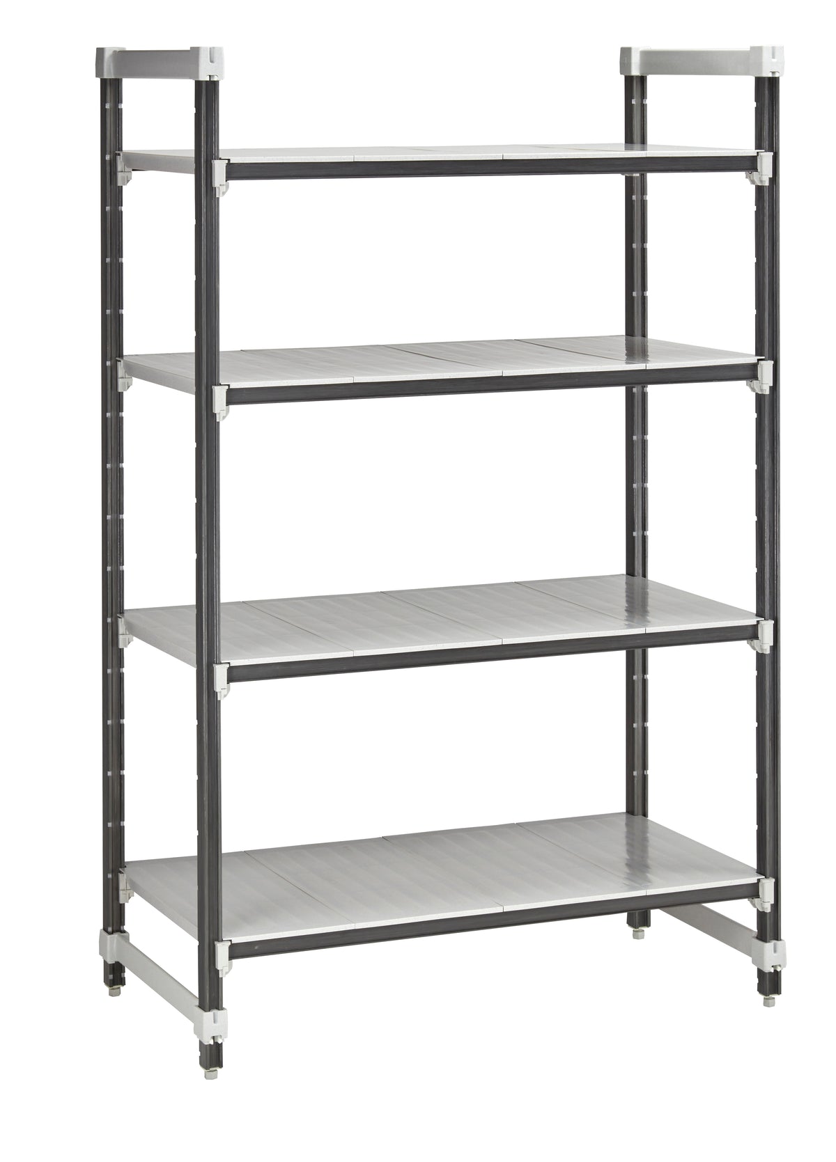 Cambro EXU183064S4480 Camshelving Elements XTRA 4-Shelf Solid Starter Shelving Unit - 18'' x 30'' x 64''