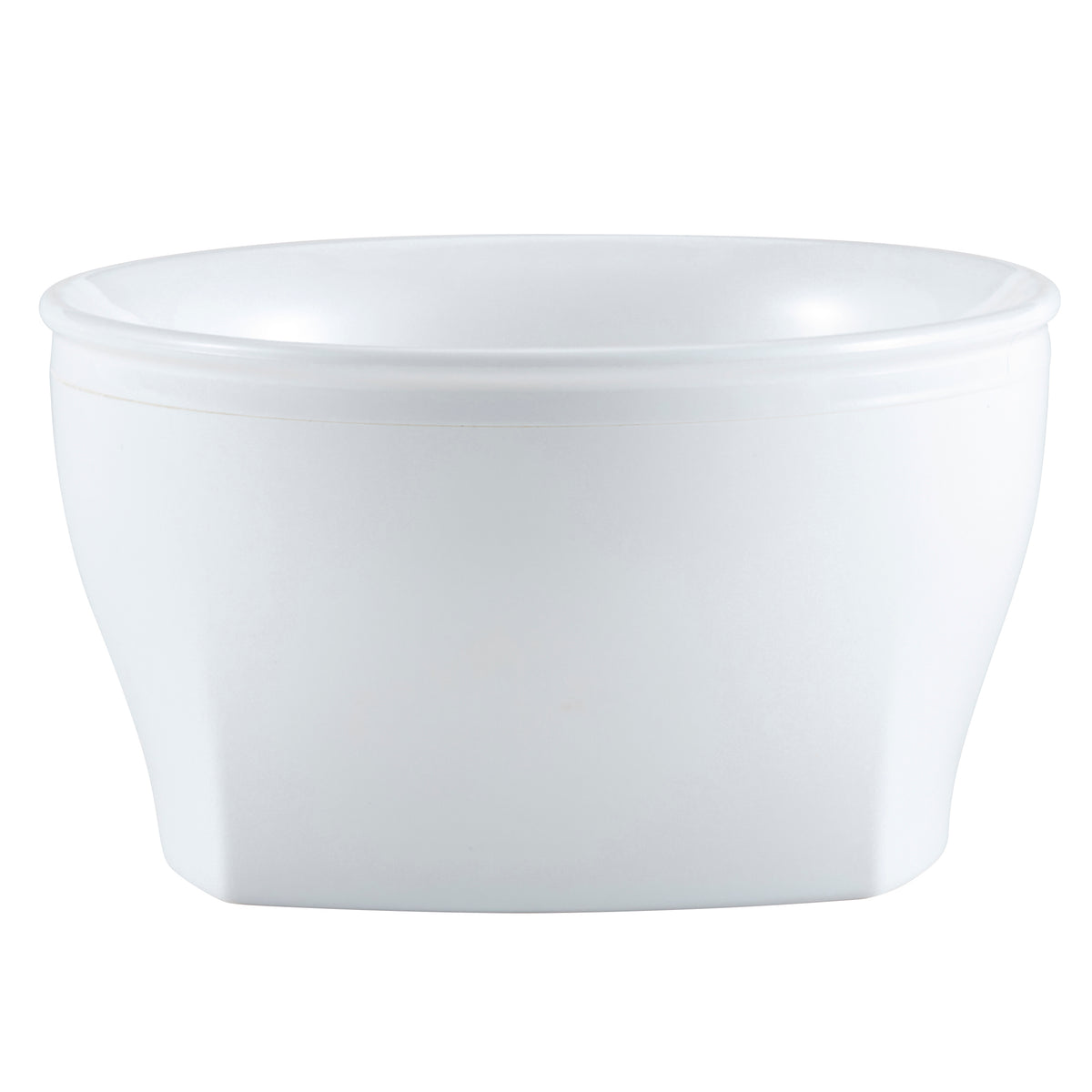 Cambro MDSHB9148 Large Plastic Bowl, 9 oz, 4-3⁄8" Ø x 2-2⁄5" H, White PP, Dishwasher Safe, NSF — Case of 48 pieces