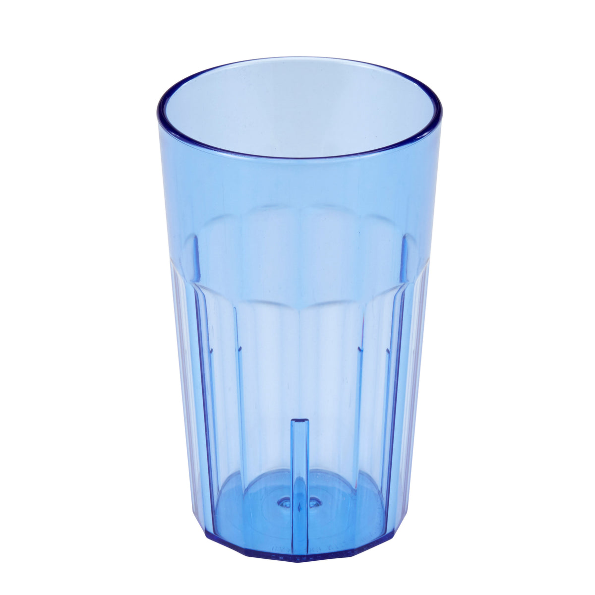 Cambro NT14401 Newport 14-oz Fluted Tumbler, Slate Blue SAN Plastic, 3-1/8" Top, Sani-Rim Lip — Case of 36 pieces