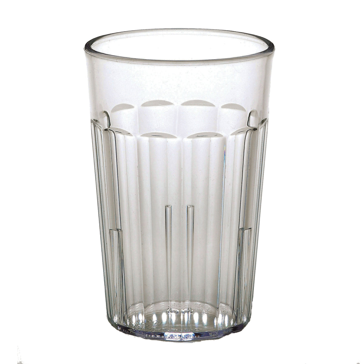 Cambro NT8152 8-Oz Clear Fluted SAN Tumbler, 2-11/16" Top Diameter, Dishwasher Safe Plastic — Case of 36 pieces