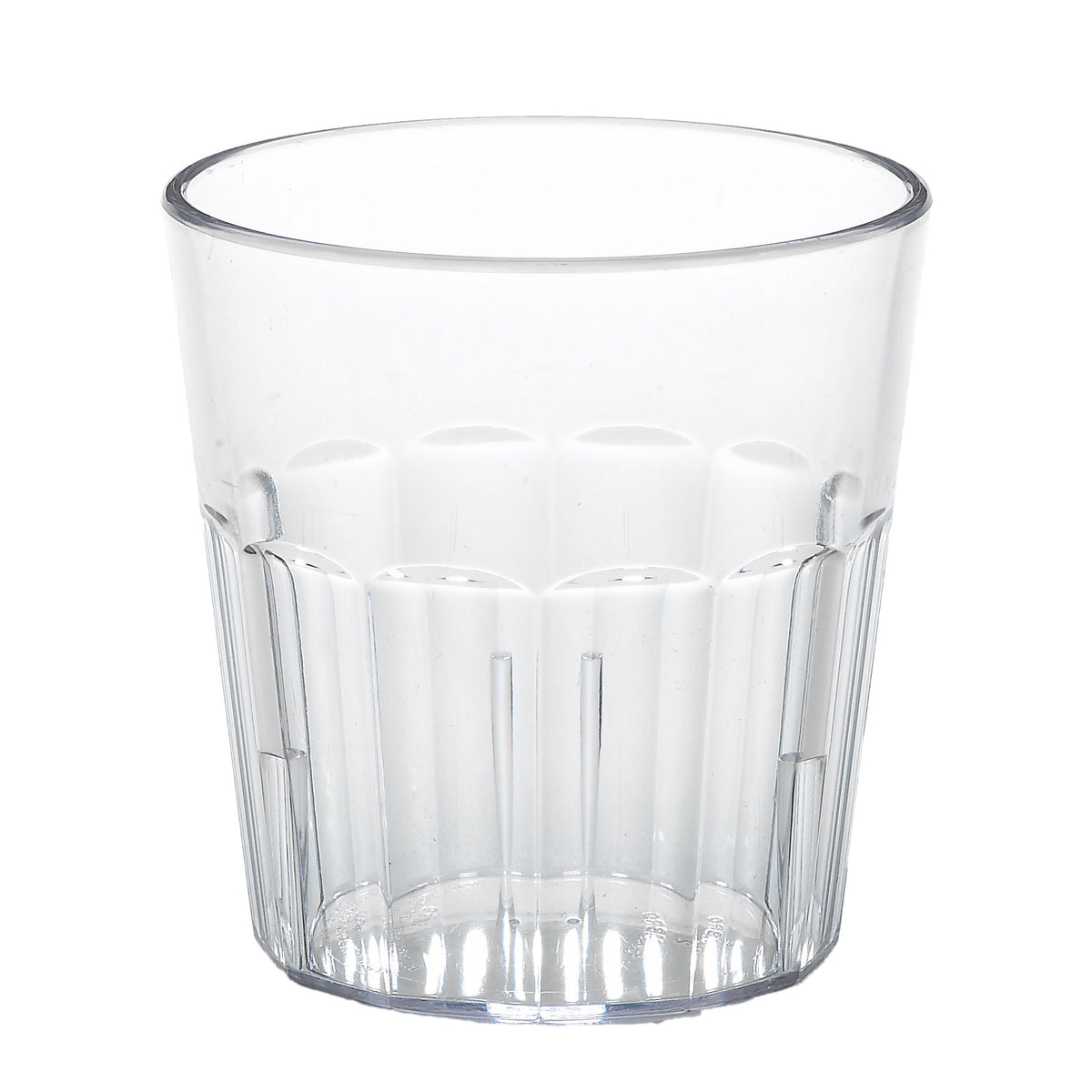 Cambro NT9152 Newport Tumbler - 9.3 oz Clear Fluted SAN Plastic 3-1/4" Top Diameter Dishwasher Safe — Case of 36 pieces