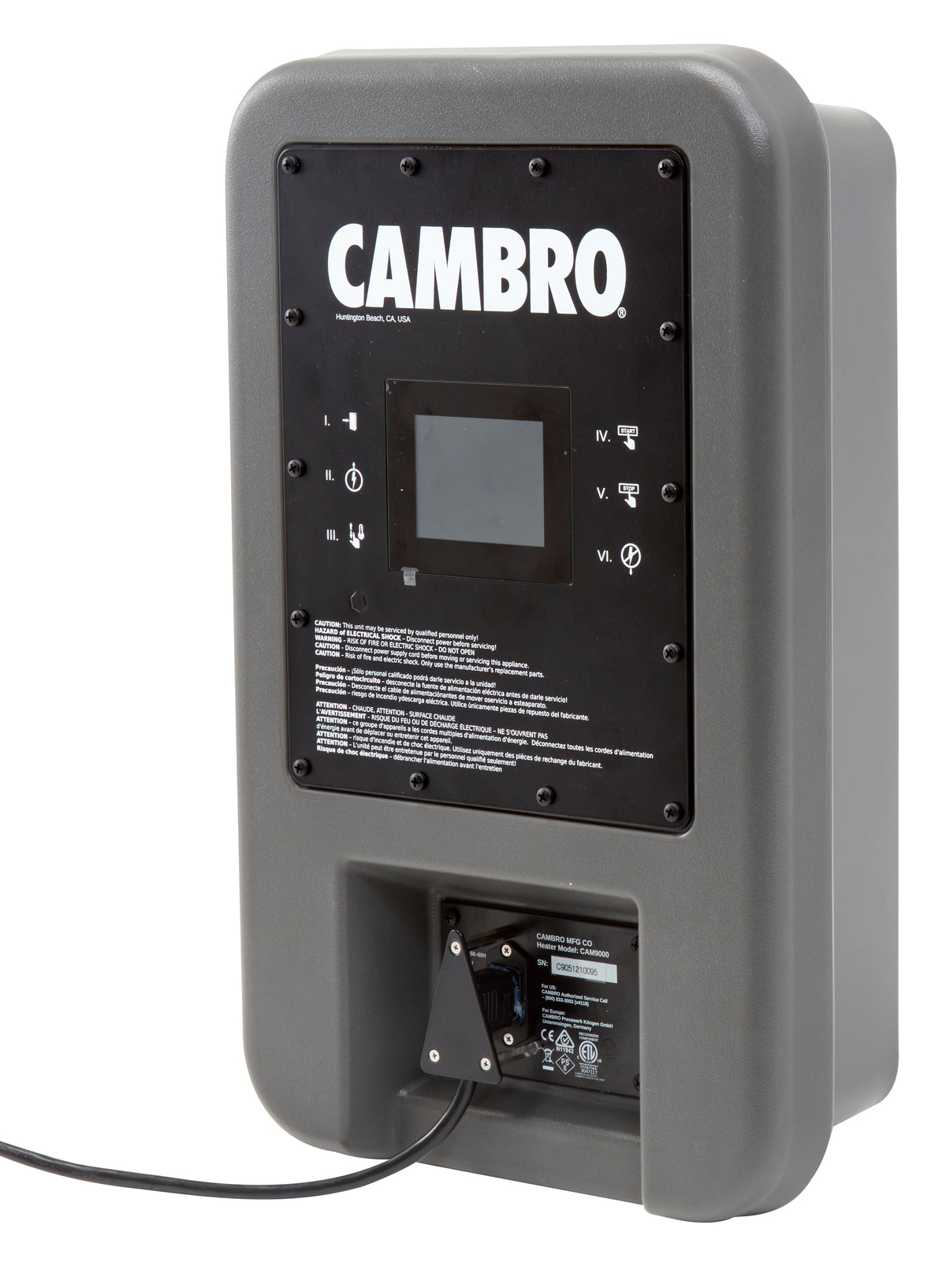 Cambro PCMHX615 Pro Cart Ultra Hot Module, Adjustable Temperature