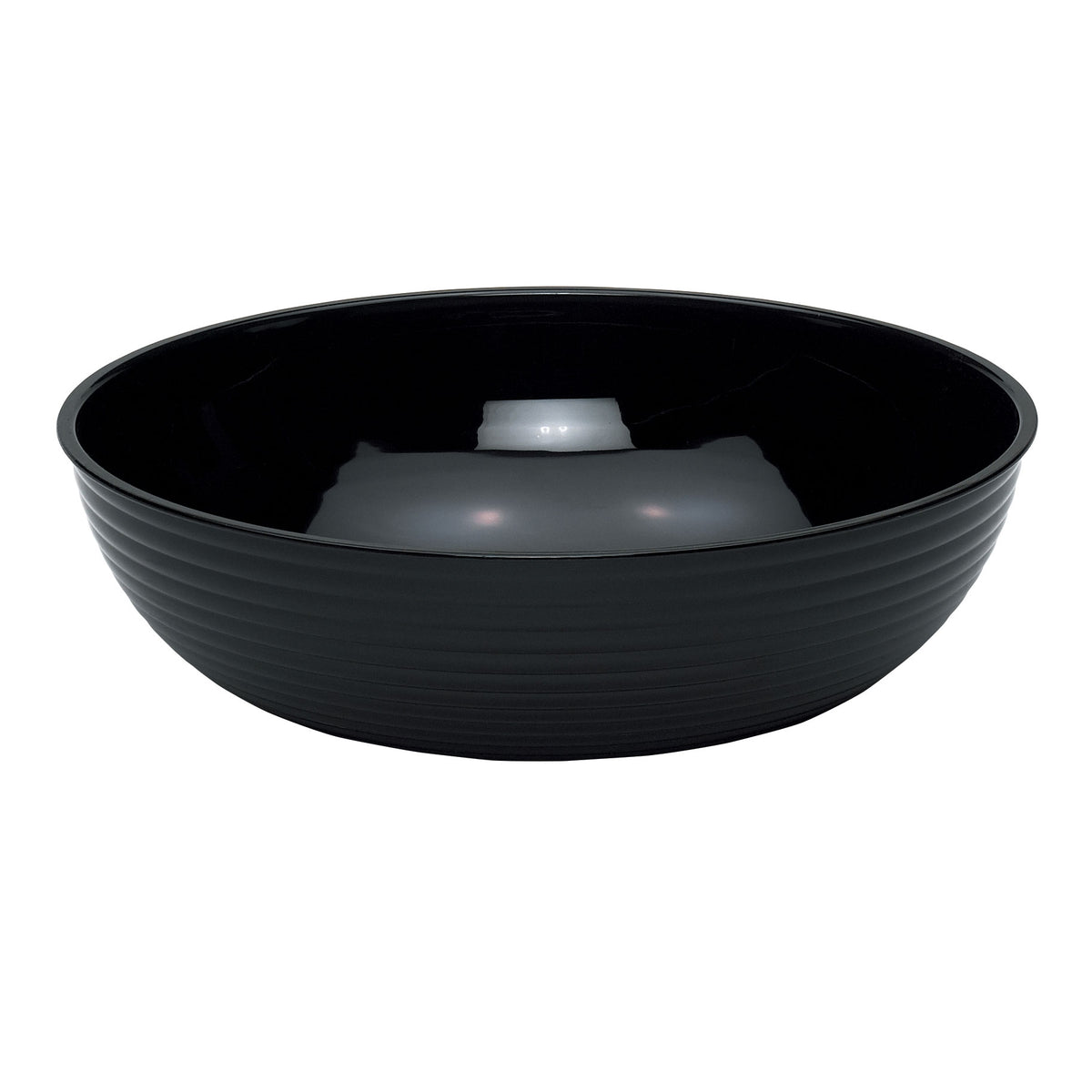 Cambro RSB18CW110 - 20.2 Qt (352 Oz) 18" Round Polycarbonate Bowl, Black, NSF, Dishwasher Safe — Case of 4 pieces