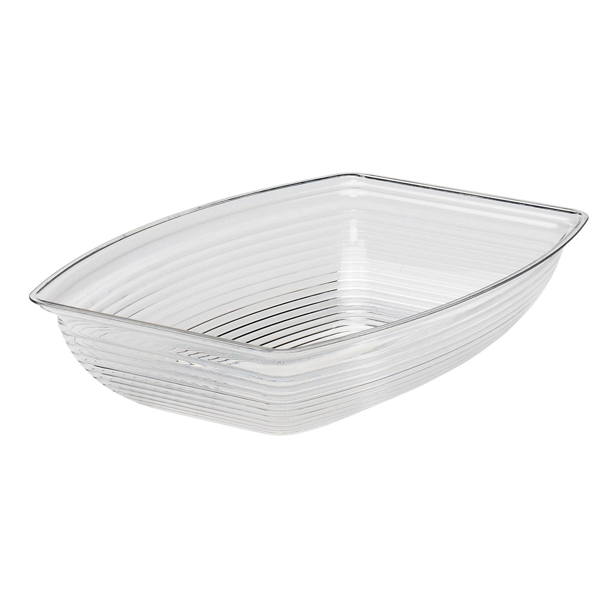 Cambro RSB912CW135 - 2.9 Qt Clear Rectangular Polycarbonate Bowl 9" x 12-1/8" NSF Certified USA Made — Case of 12 pieces