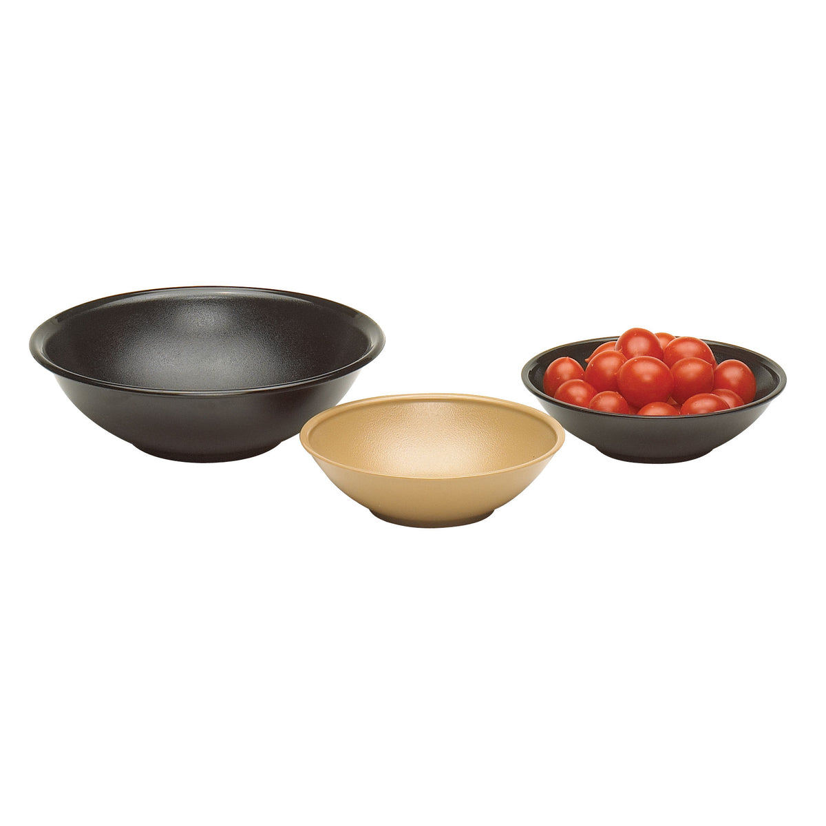 Cambro SB55110 - Plastic Salad Bowl, 5-11/16" (10.9 oz) Black SAN, FDA Approved, Made in USA — Case of 72 pieces