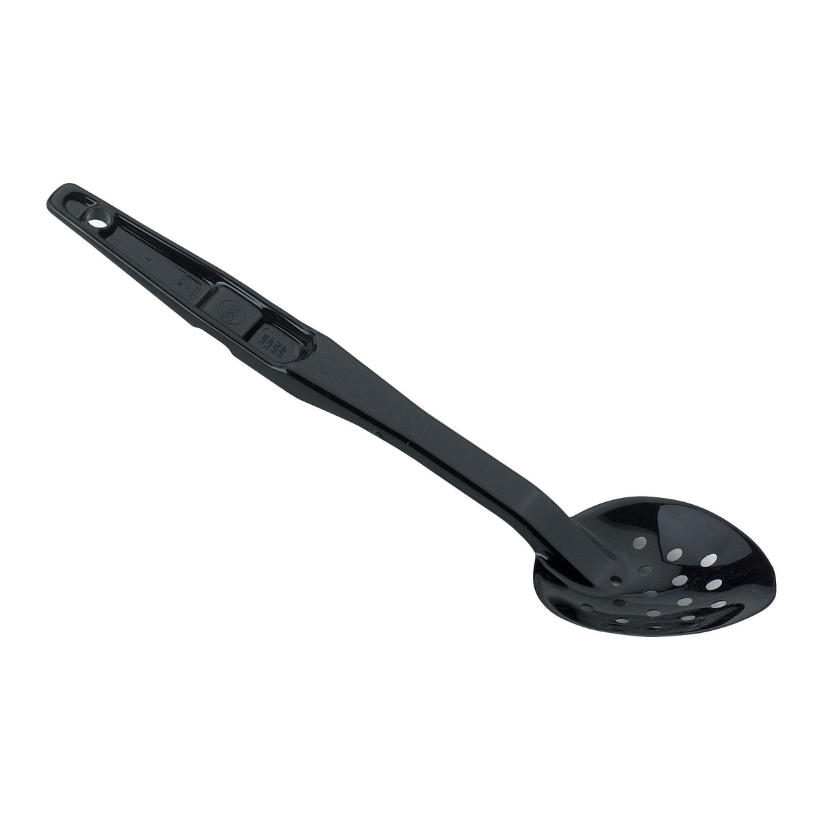 Cambro SPOP13CW110 - 13" Perforated Deli Spoon, Black Plastic, Dishwasher Safe, NSF — Case of 12 pieces