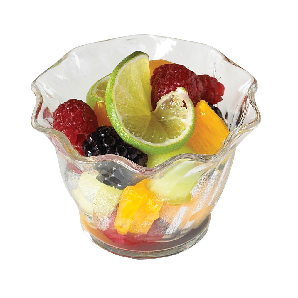 Cambro SRB5CW135 - Swirl Soup Bowl, 5 oz, 3-Inch Diameter, Clear Polycarbonate, USA Made - 24/Case — Case of 24 pieces