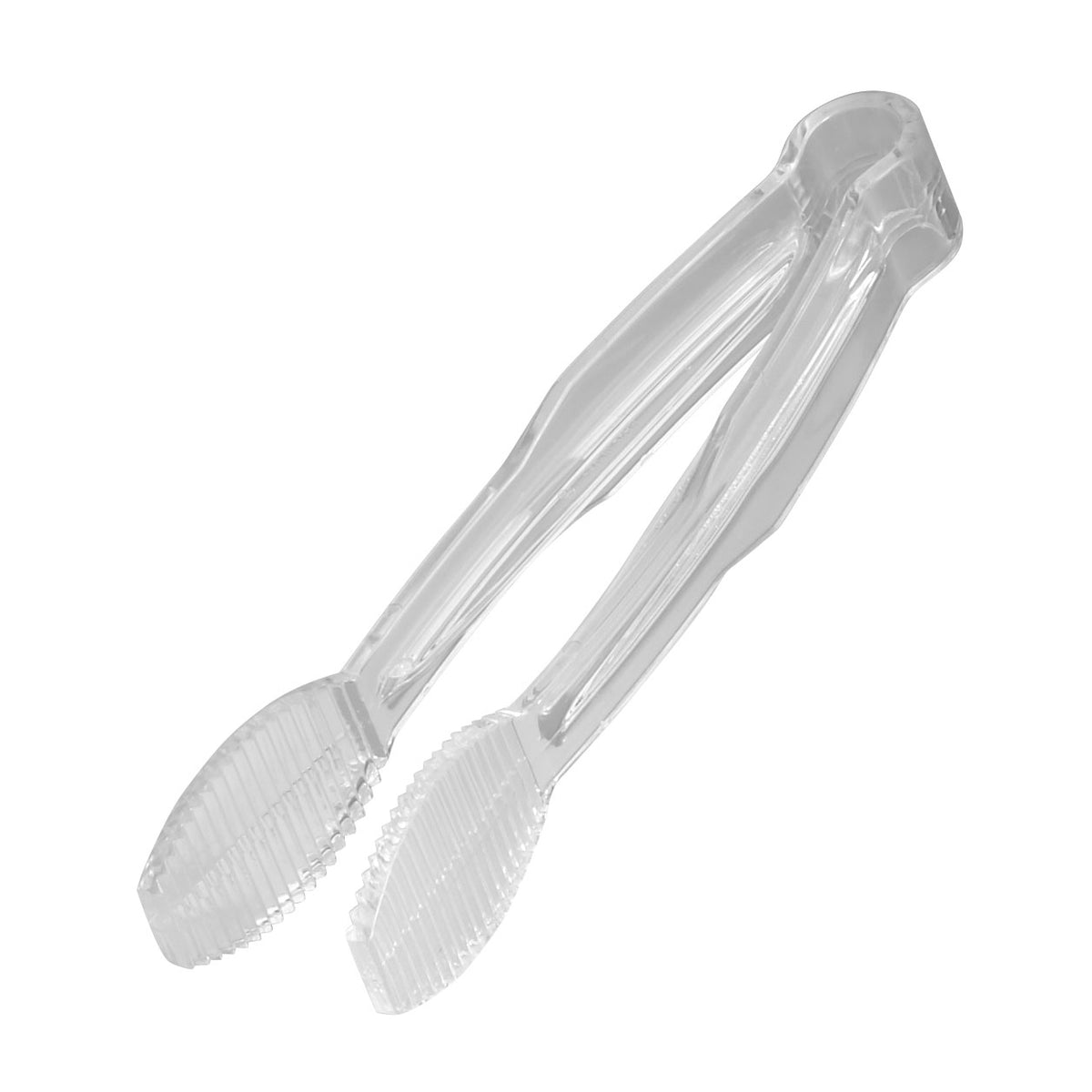 Cambro TG6135 Serving Tongs, 6" Clear PC, Heat-Resistant -40°F-210°F, Dishwasher Safe, NSF — Case of 12 pieces