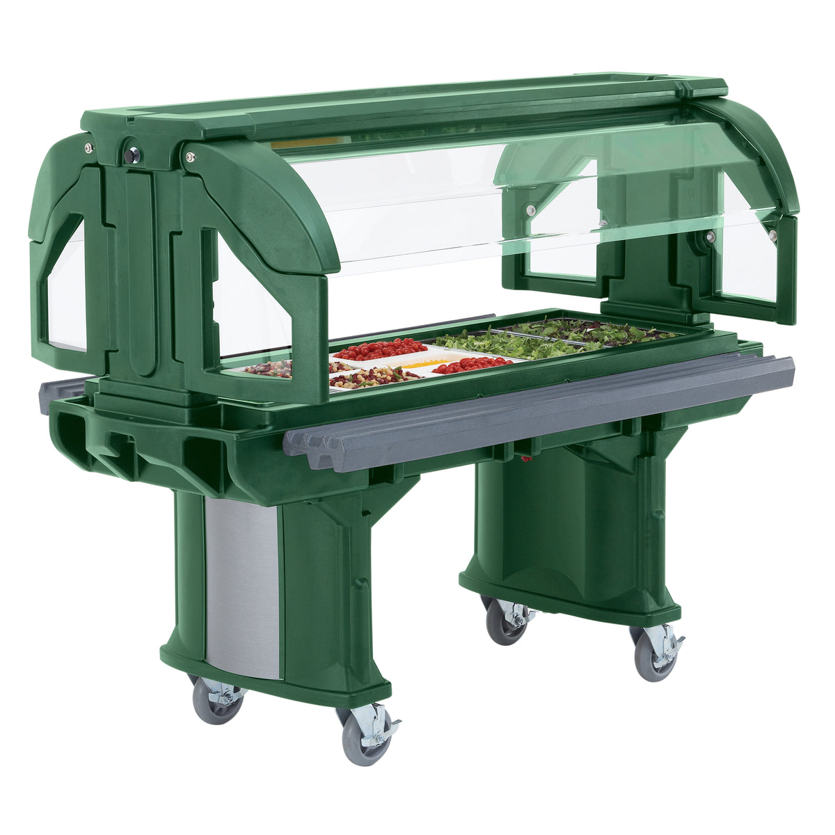 Cambro VBR5519 Versa Food Bar Serving Buffet, Kentucky Green, 5 ft. unit, (4) Pan
