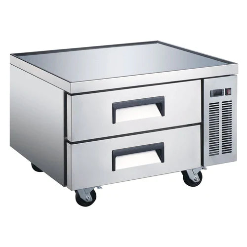 Coldline CB36 36" 2 Drawer Stainless Steel Refrigerated Chef Base