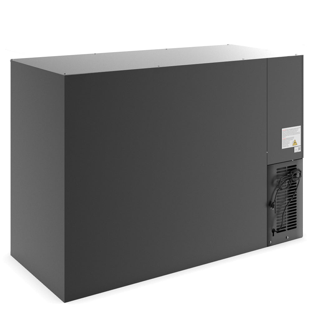 Coldline CBB-48G-T 48" Underbar Height Swing Glass Door Back Bar Cooler, Black