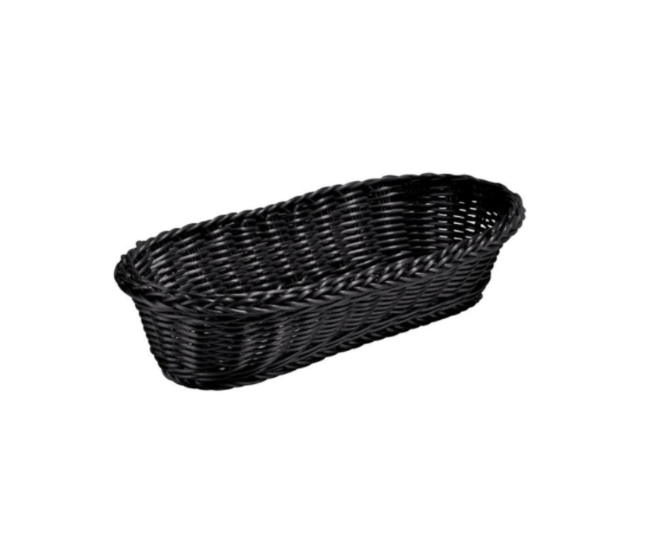 Concasse MCCETA090403N Oval Long Woven Basket β black