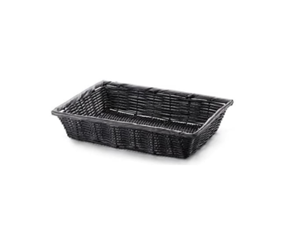 Concasse MCCETR110803N Rectangular Woven Basket β black