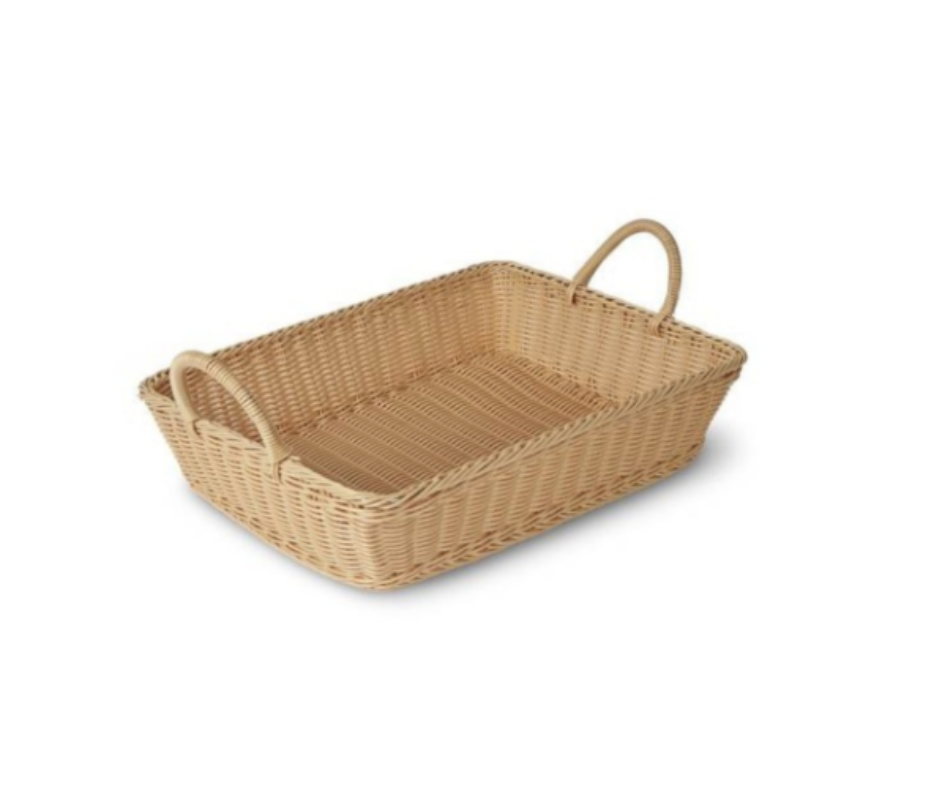 Concasse MCCETR19144B Rectangular Woven Basket β beige