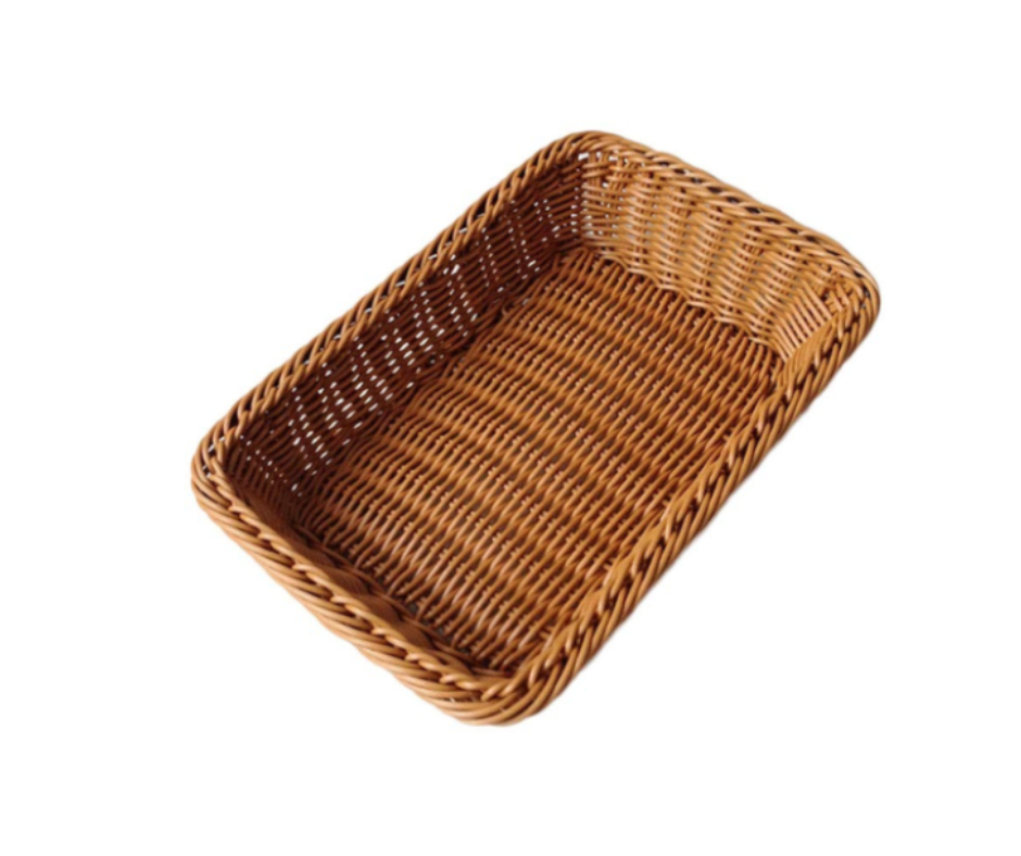Concasse MCCETR19144C Rectangular Woven Basket β brown
