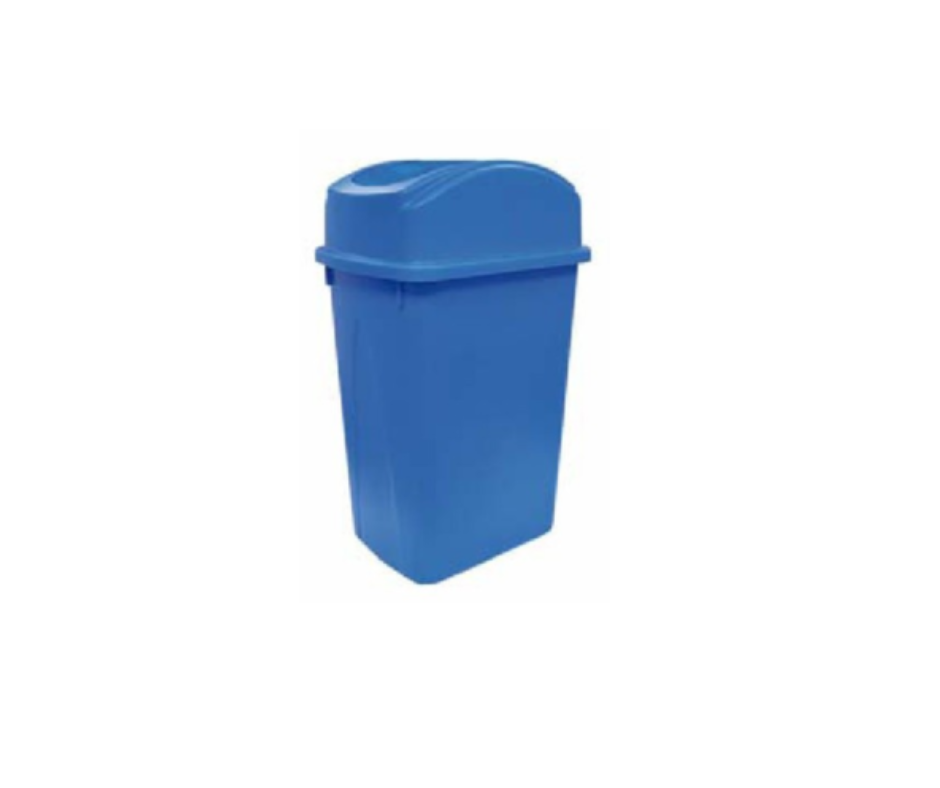 Concasse MCLBBREC60AZ Slender Trash Can 16 Gallons β 16 gallons, blue