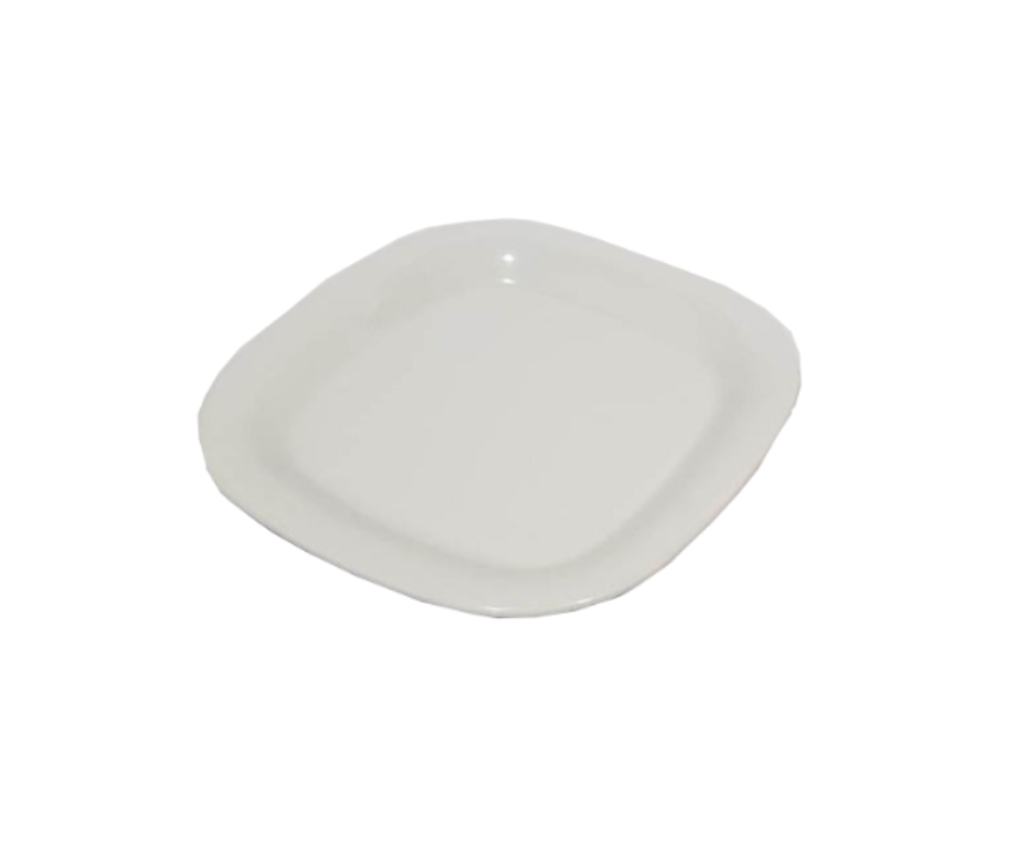 Concasse MCPLMCRP26B Melamine Premium Square Plate ( β white