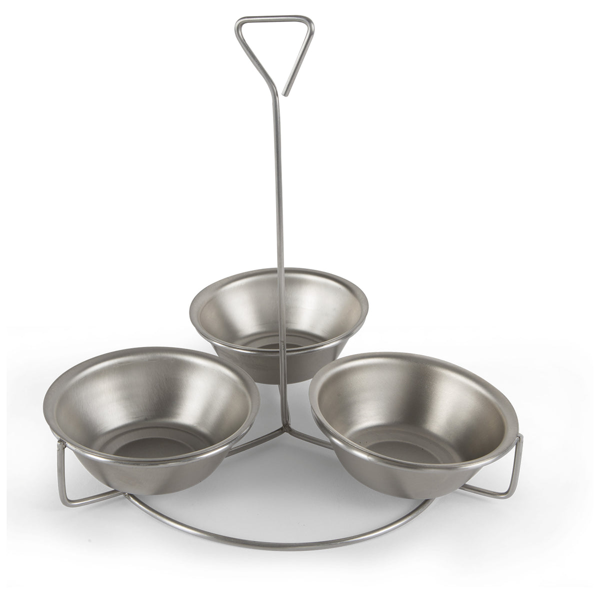 Concasse MCSAL02 Triple Salsa Bowl (100% Stainless Steel) β gray