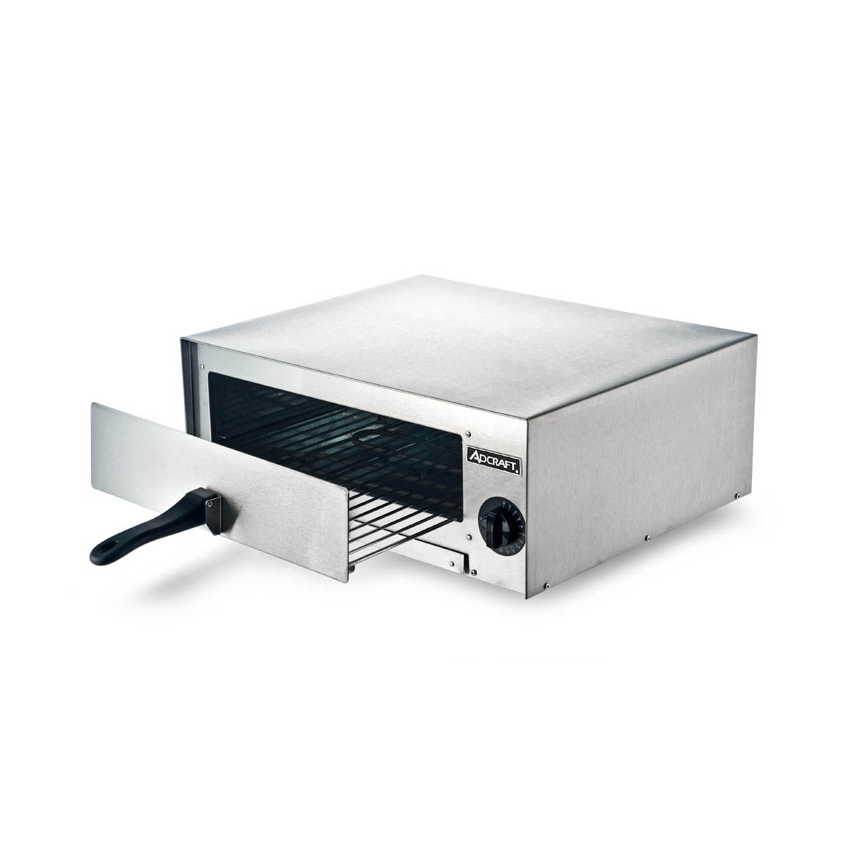 Adcraft CK-2 Single-Deck Electric Countertop Pizza & Snack Oven w/ 30-Minute Timer, 12" Dia.