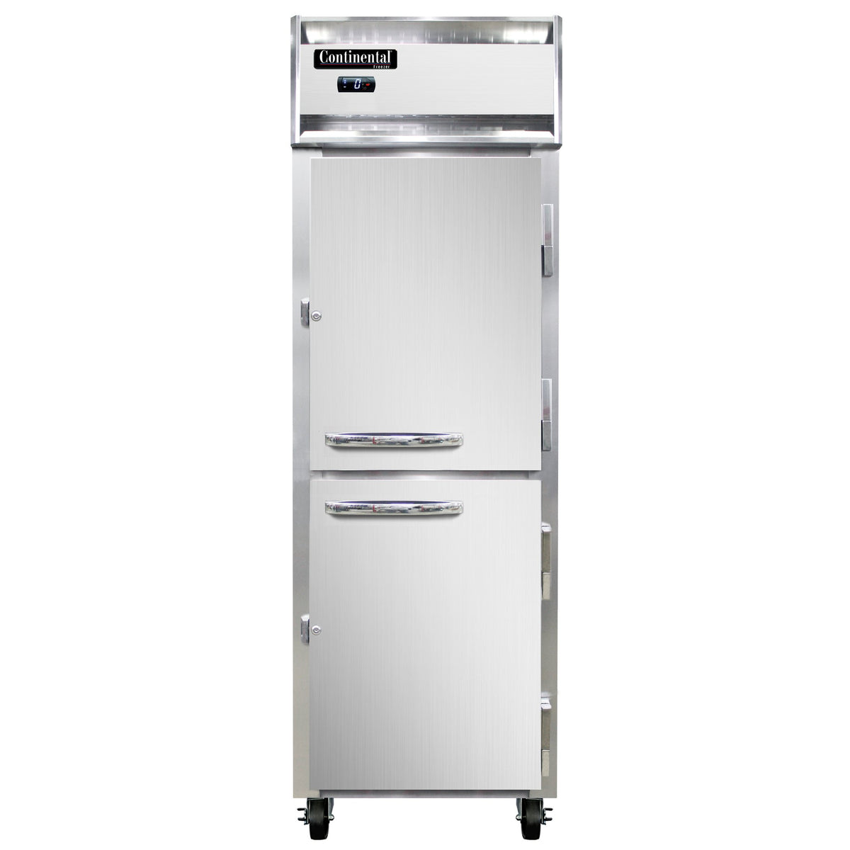 Continental Refrigerator 1FNPTHD 26-Inch Pass-Thru Freezer — 4 Doors, Stainless Steel Front