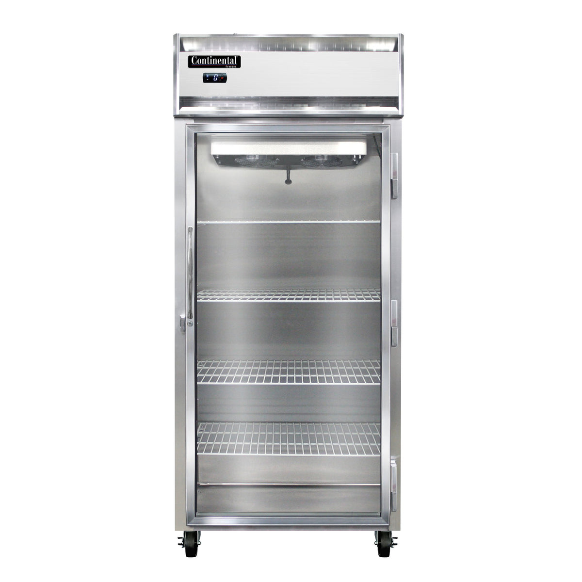 Continental Refrigerator 1FXNSSGD 36.25-Inch Reach-In Glass Door Freezer β 1 Doors, Stainless Steel Exterior