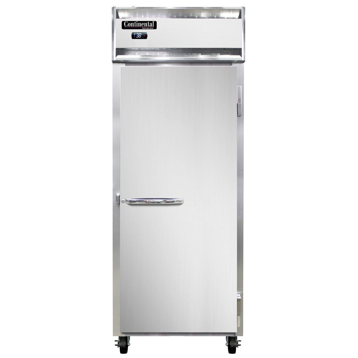 Continental Refrigerator 1RENSSPT 28.5-Inch Pass-Thru Refrigerator — 2 Doors, Stainless Steel Exterior