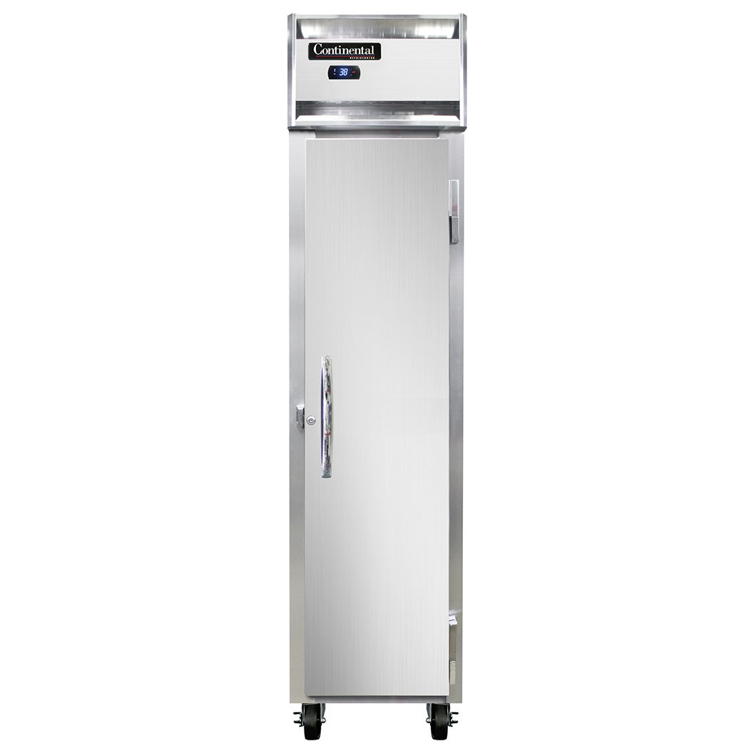 Continental Refrigerator 1RSESN 17.75-Inch Reach-In Refrigerator — 1 Doors, Stainless Steel Front