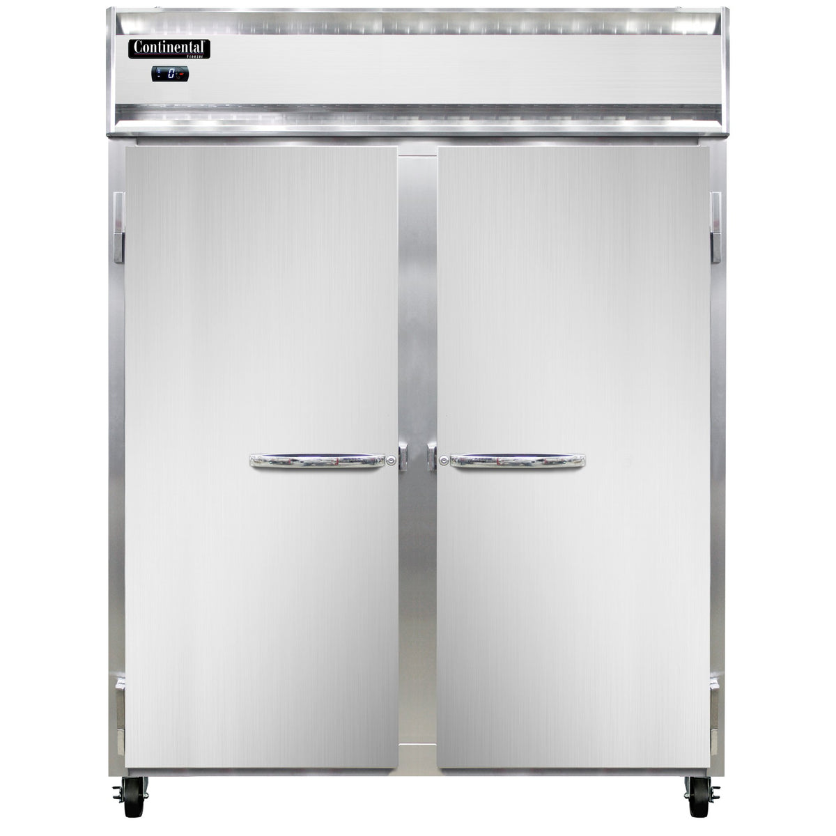 Continental Refrigerator 2FENPT 57-Inch Pass-Thru Freezer — 4 Doors, Stainless Steel Front